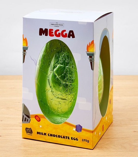 The Fabulous Food Company Mega Dragon Or Unicorn Hollow Milk Chocolate Easter Egg 375g Assorted