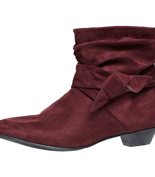 Jacinta Ankle Boots - Burgundy