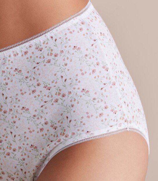 5 Pack Cotton/Elastane Full Briefs; Style: LFB183554