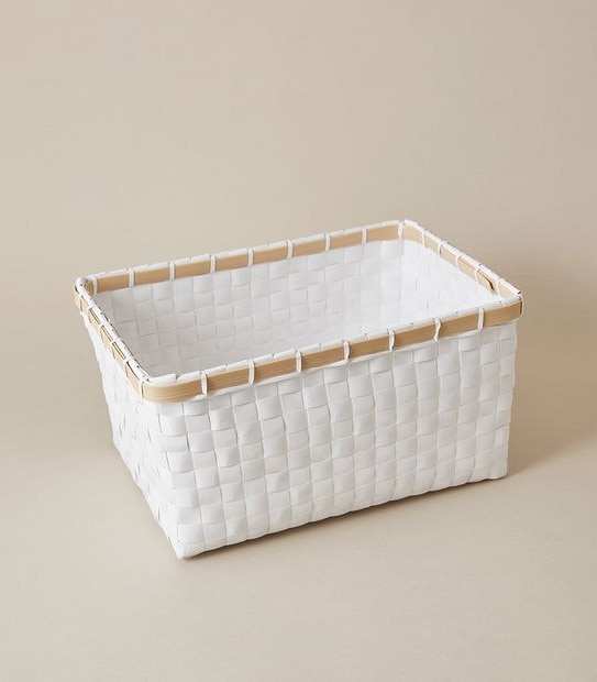 Woven Oblong Storage Basket