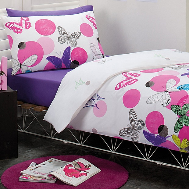 Butterfly Spectrum Quilt Cover Set Target Australia
