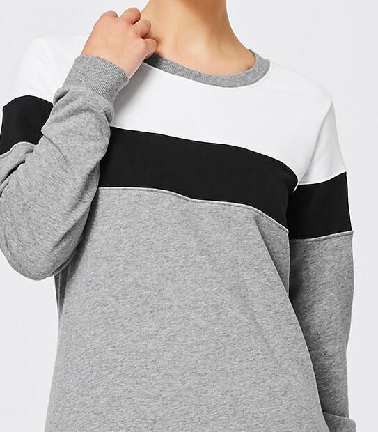 Active Longline Colour Block Sweat Top