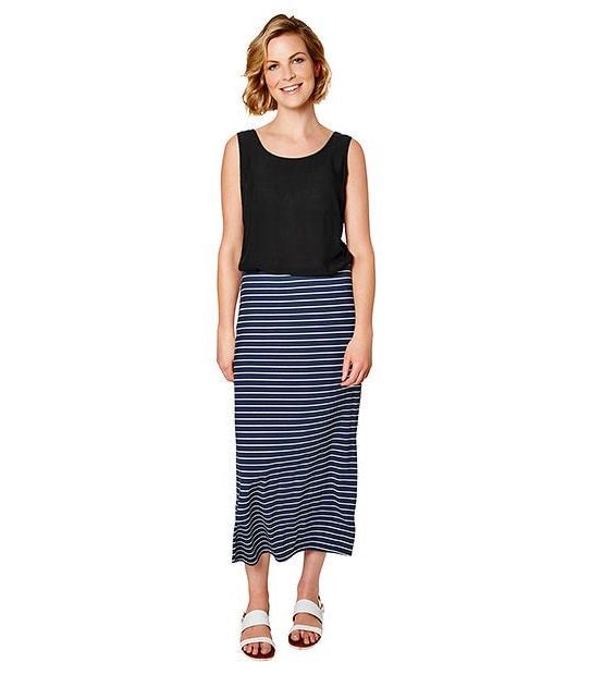 Side Split Maxi Skirt