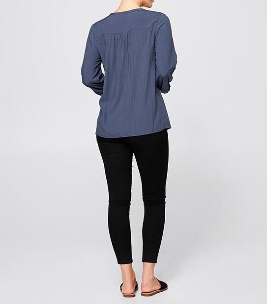 Perry Pintuck Peasant Top