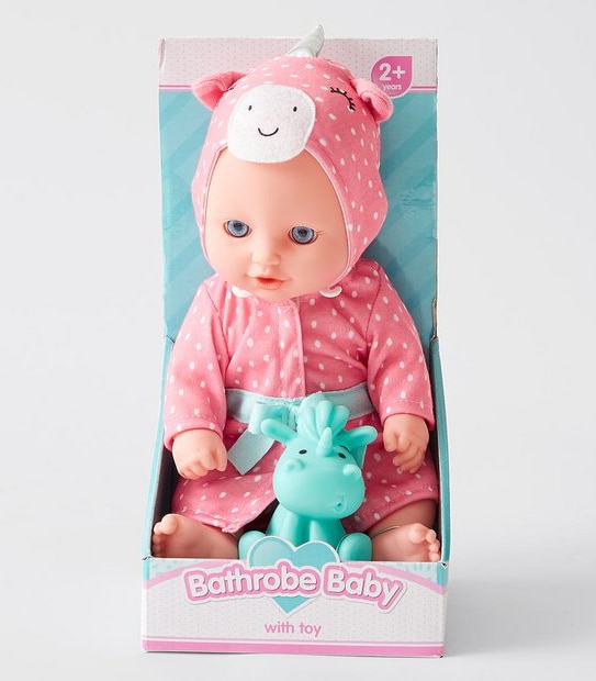 Bathrobe Baby With Toy