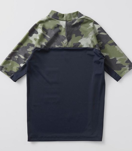 Camouflage Panel Rash Vest Khaki/Black Target Australia