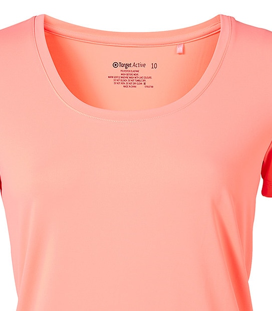 Active T-Shirt - Neon Coral