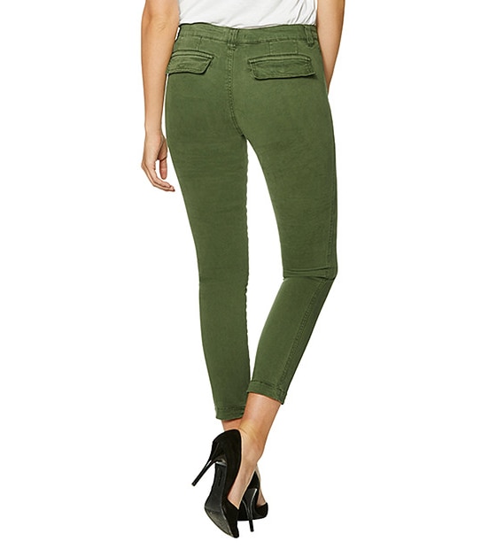 Slim Leg Cargo Pants - Khaki
