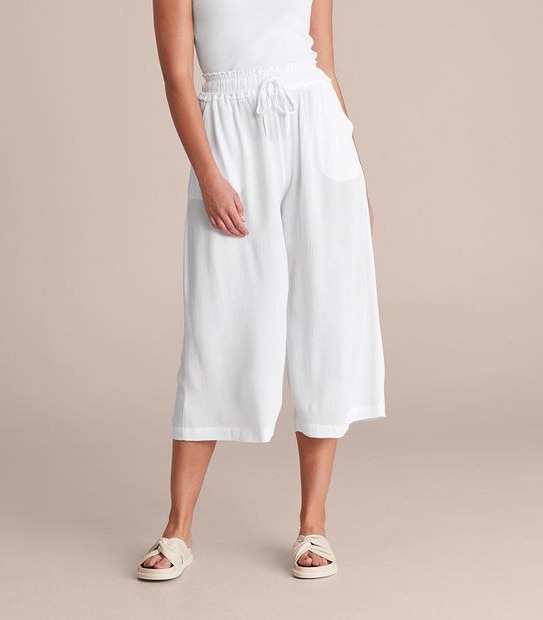 Resort Crinkle Culotte Pants
