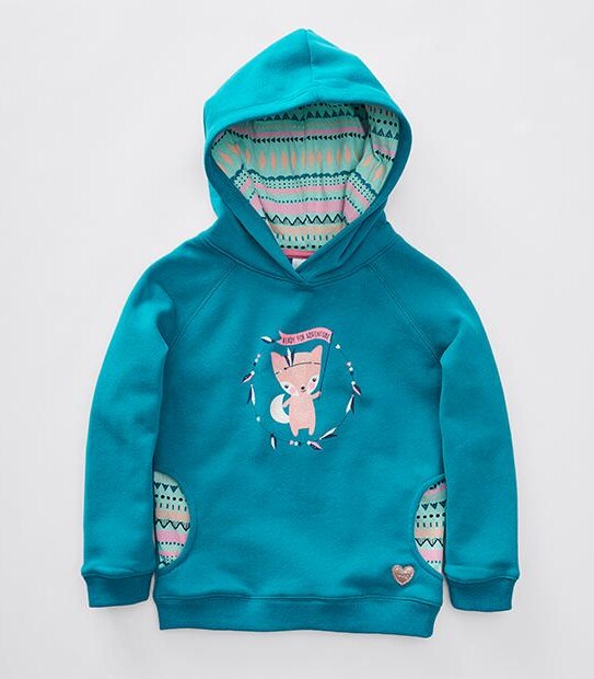 Fox Print Hoodie