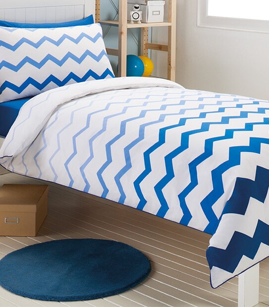 Zig Zag Band Quilt Cover Set