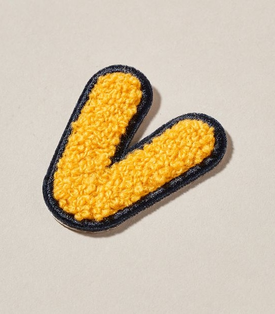 Stick on Patch - Letter V