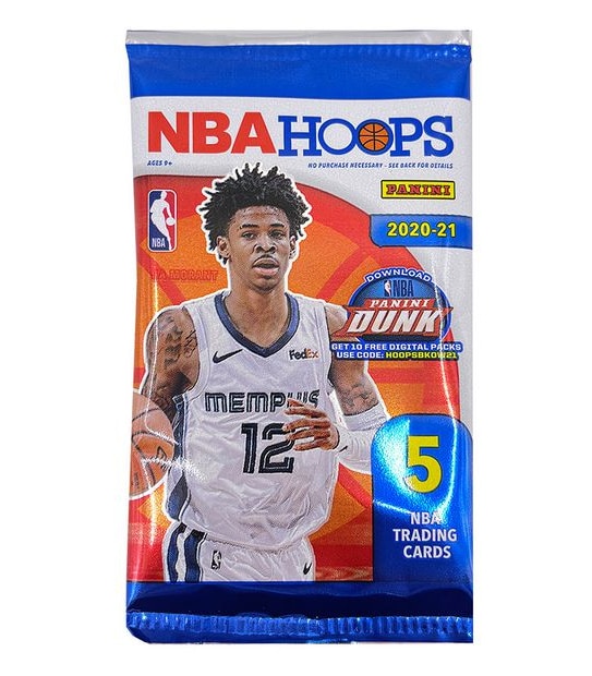PANINI NBA Hoops 2020-2021 Basketball Single Pack - Assorted*