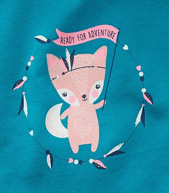Fox Print Hoodie