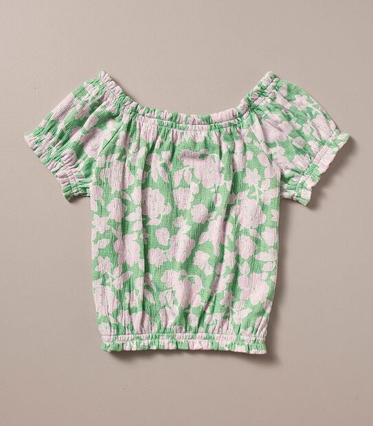 WX251774_03 S23 SS TEXTURED JERSEY TOP GREEN