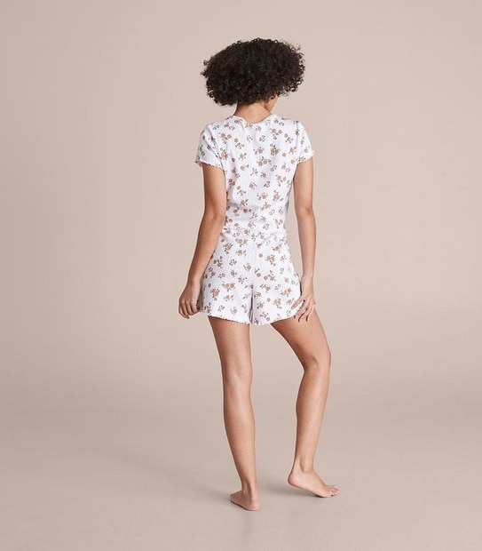 Lily Loves Pointelle T-Shirt and Shorts Pyjama Set 2 of 6