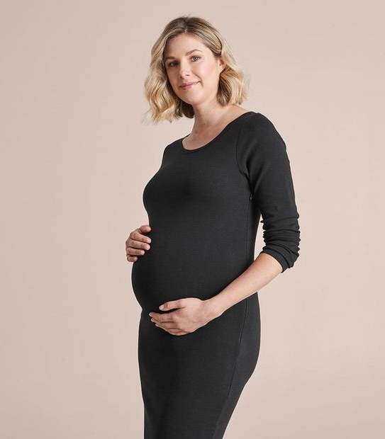 Maternity Bodycon Midi Dress