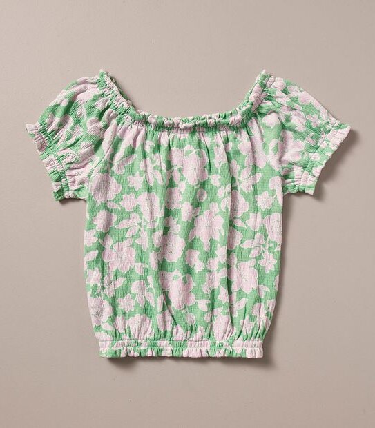 WX251774_03 S23 SS TEXTURED JERSEY TOP GREEN