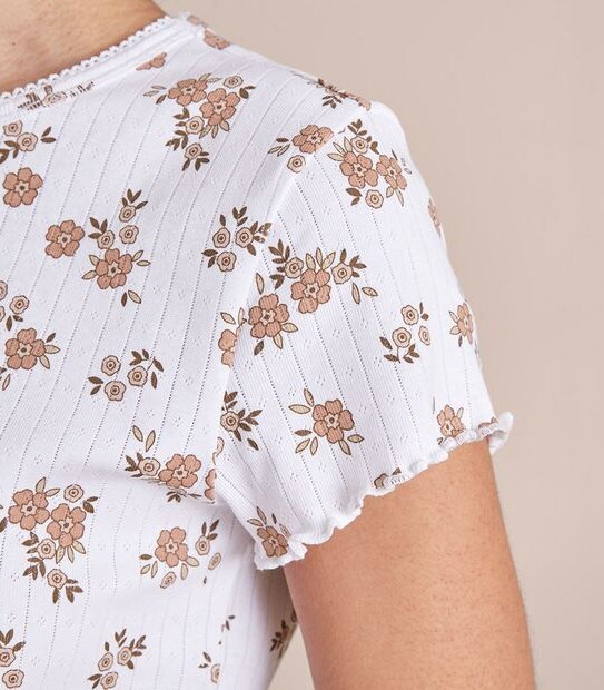 Lily Loves Pointelle T-Shirt and Shorts Pyjama Set