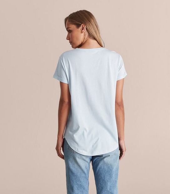 Cotton/Modal Relaxed Crew T-Shirt