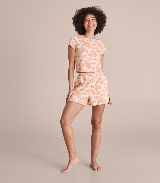 Lily Loves Pointelle T-Shirt and Shorts Pyjama Set