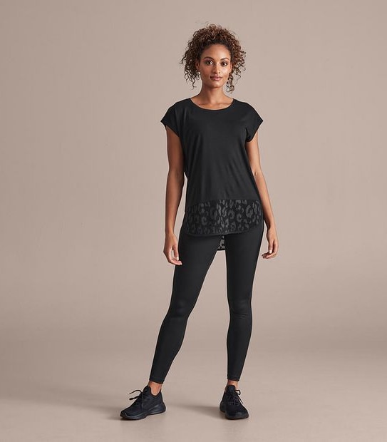 Active Cap Sleeve Mesh T-Shirt