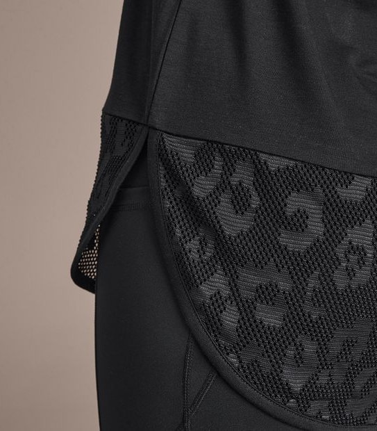 Active Cap Sleeve Mesh T-Shirt