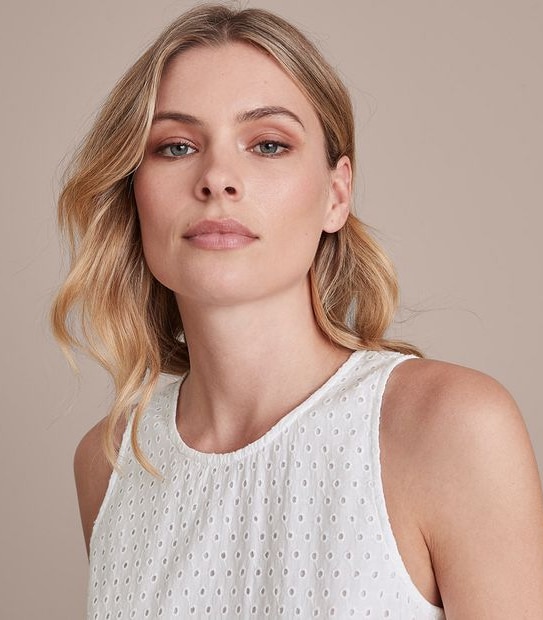 Preview Broderie Maxi Tiered Dress
