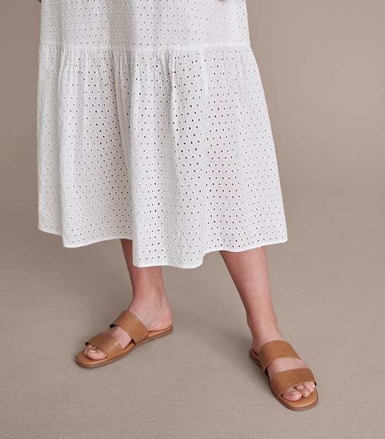 Preview Broderie Maxi Tiered Dress