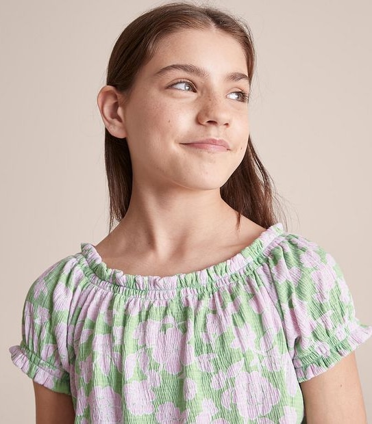 WX251774_03 S23 SS TEXTURED JERSEY TOP GREEN