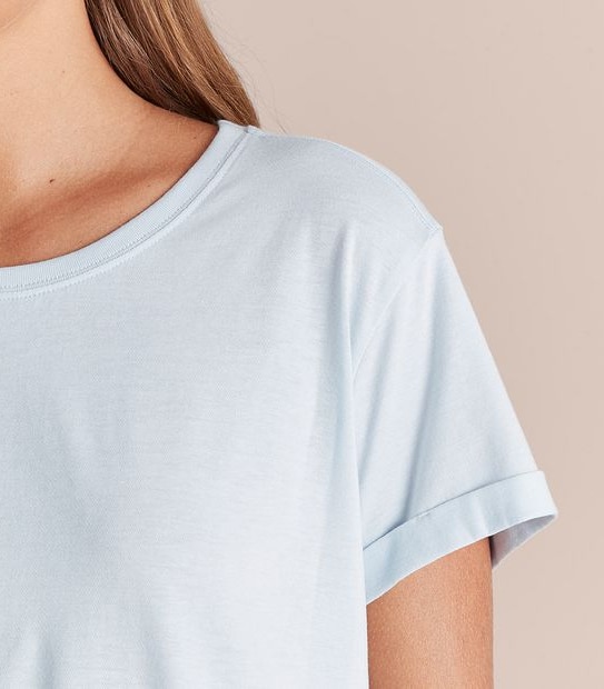 Cotton/Modal Relaxed Crew T-Shirt