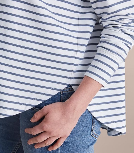 Maternity Long Sleeve Henley T-Shirt