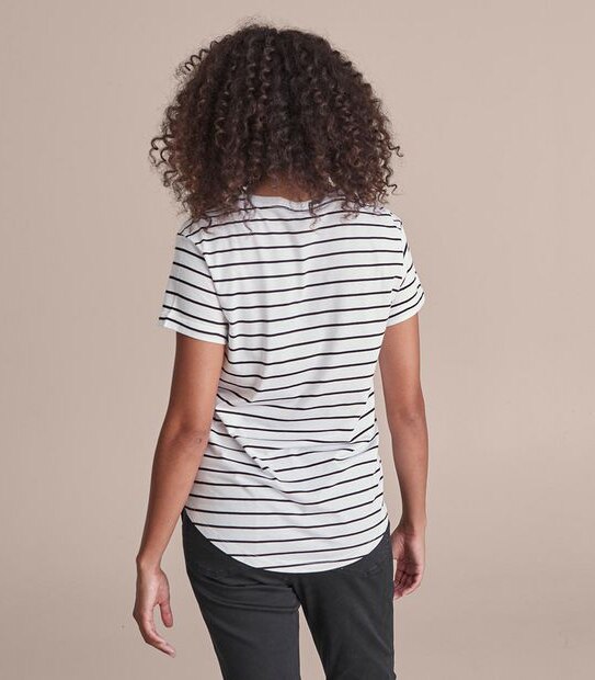 Cotton/Modal Relaxed Crew T-Shirt