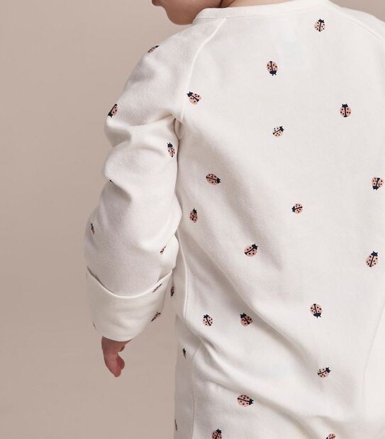 Baby Organic Cotton Print Coverall 2 of 5