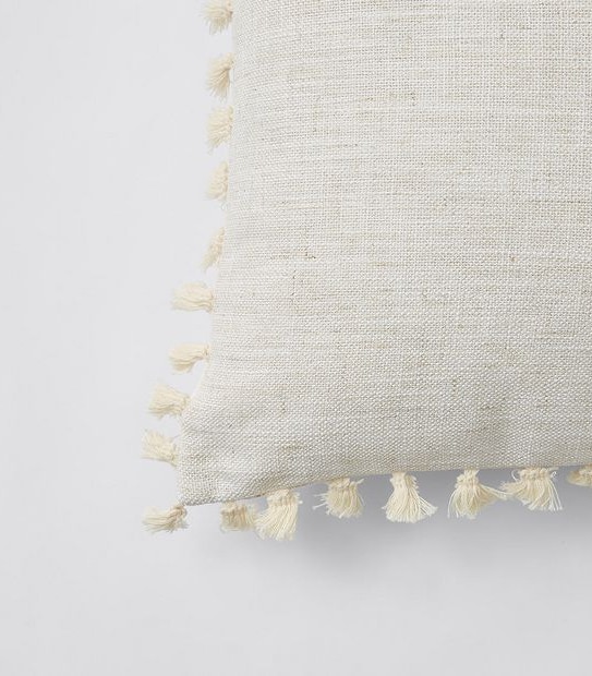 Marcella Tassel Textured Cushion
