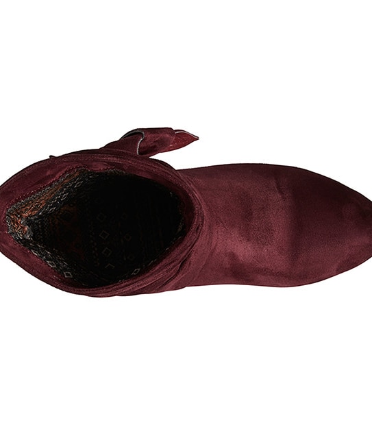 Jacinta Ankle Boots - Burgundy