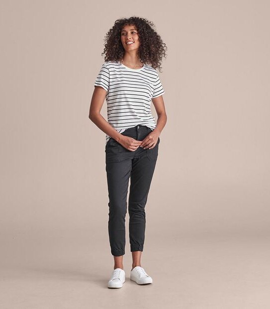 Cotton/Modal Relaxed Crew T-Shirt