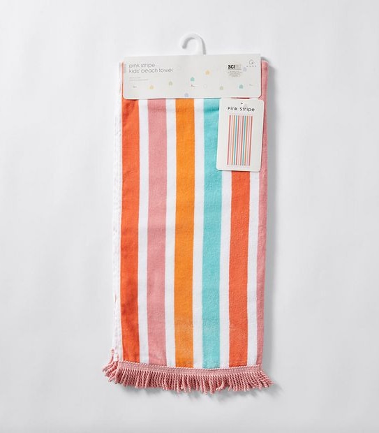 Kids Striped Beach Towel