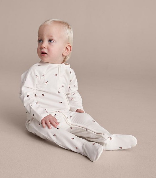 Baby Organic Cotton Print Coverall