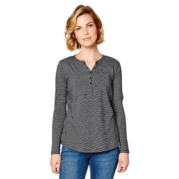 Henley Top Black Target Australia