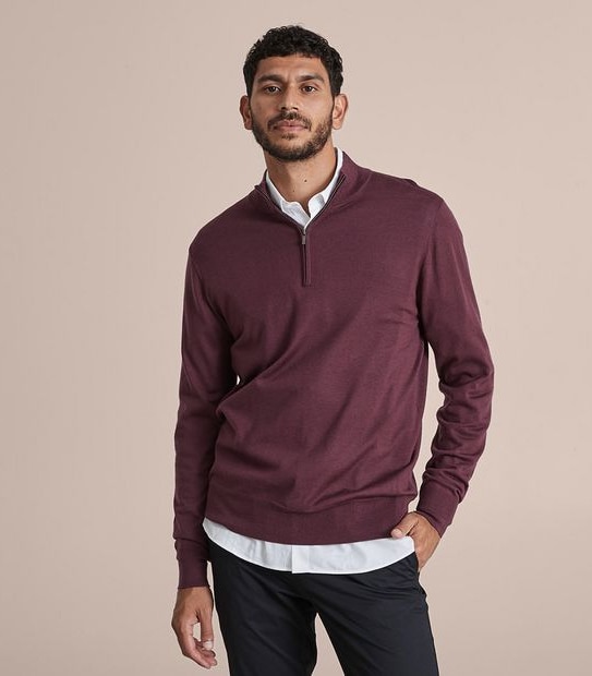 Preview Merino Wool 1/4 Zip Jumper