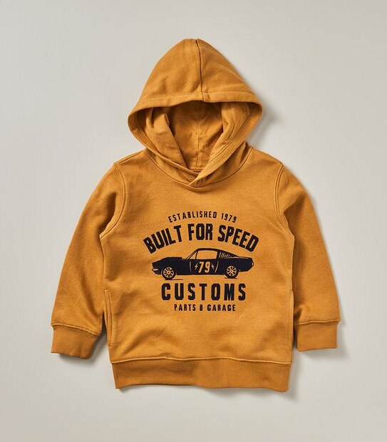 Flock Print Hoodie