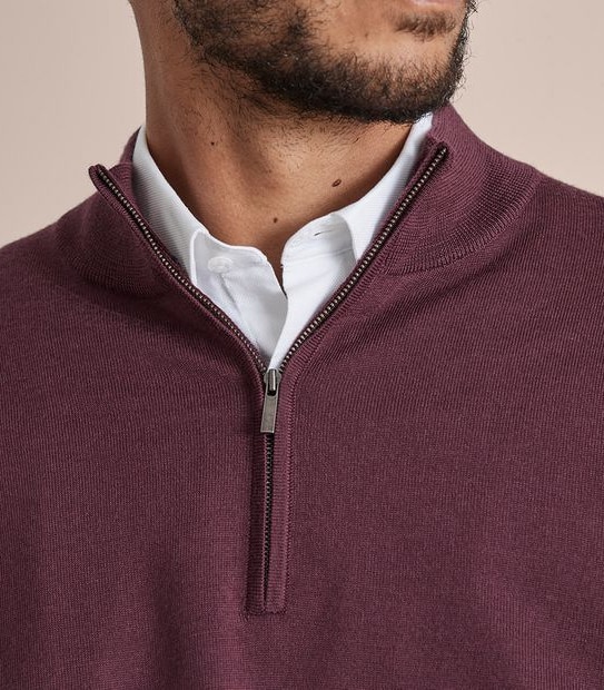Preview Merino Wool 1/4 Zip Jumper