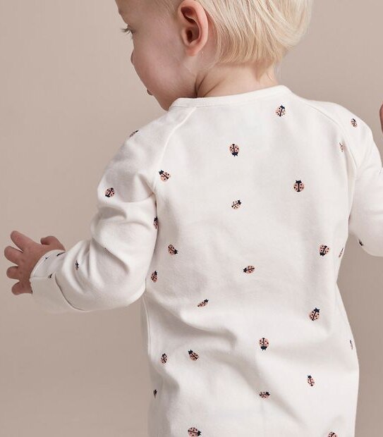 Baby Organic Cotton Print Coverall