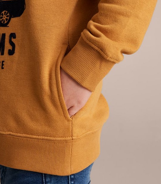 Flock Print Hoodie