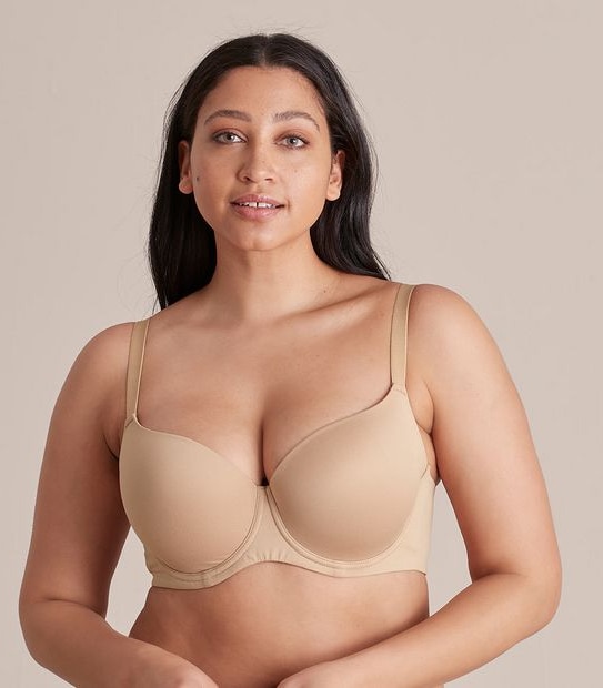 Fuller Figure Contour Brushed T-Shirt Bra - Latte Brown