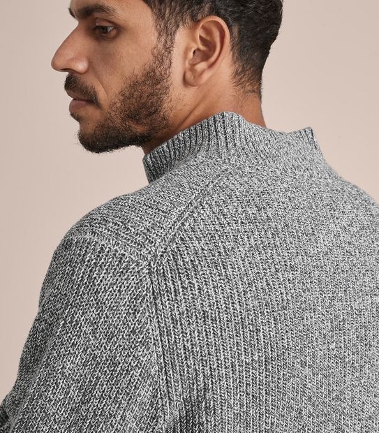 Chunky Half Zip Knit Jumper