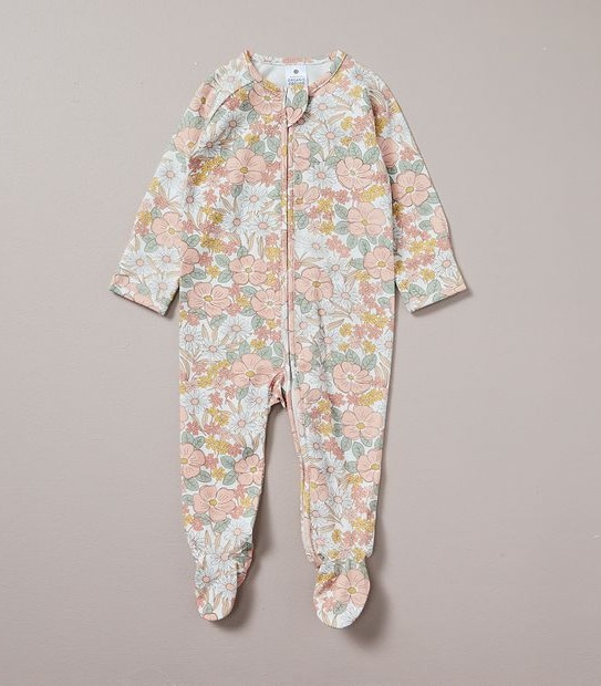 Baby Organic Cotton Print Coverall 3 of 5