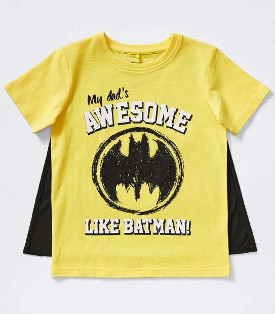 Batman Short Sleeve T-Shirt With Cape