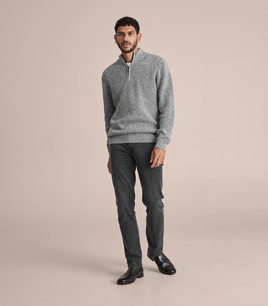 Chunky Half Zip Knit Jumper